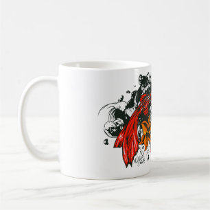 Koi fish tattoo old school style kaffeetasse