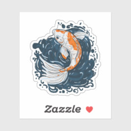 Koi Fish Water Biegemeister Aufkleber