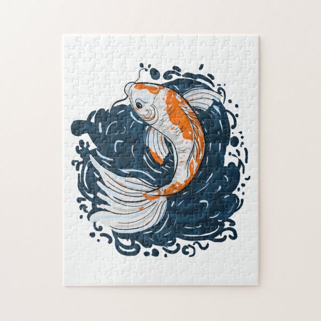 Koi Fish Water Biegemeister Puzzle (Vertikal)