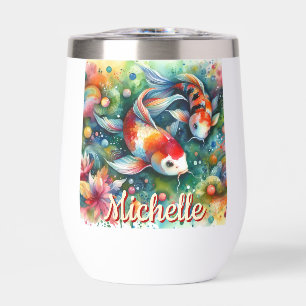 Koi Fish Whimsical Watercolor Personalisiert