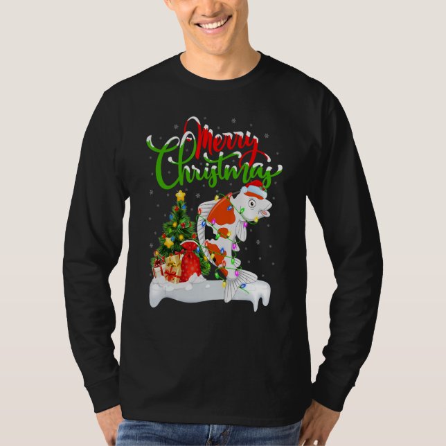 Koi Fish  Xmas Decorations Santa Koi Christmas T-Shirt (Vorderseite)