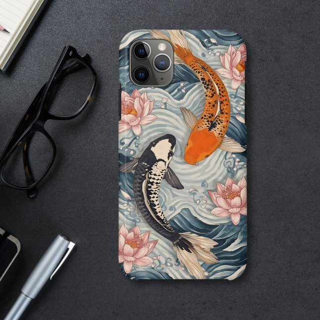 Koi Fish Yang Yang Lotus Art Case-Mate iPhone Hülle (Von Creator hochgeladen)