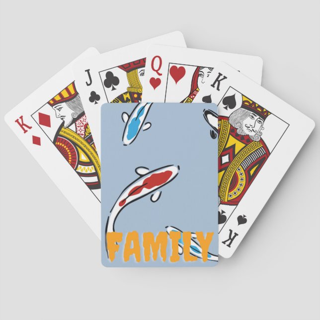 Koi Fish | Zazzle_Growshop. Spielkarten (Rückseite)