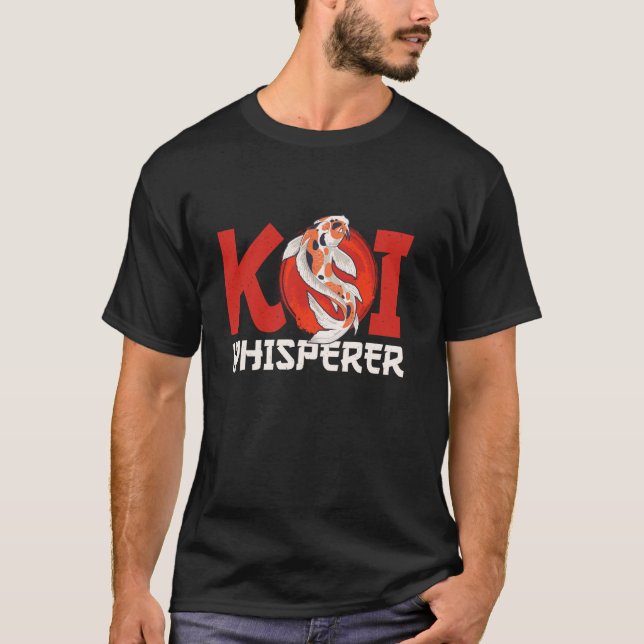 Koi-Flüsterer Japanischer Fisch T-Shirt (Vorderseite)