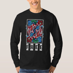 Koi - Free - Peace - Yoga - Fischteich - Petshop - T-Shirt