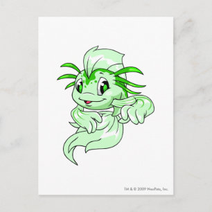 Koi Green Postkarte