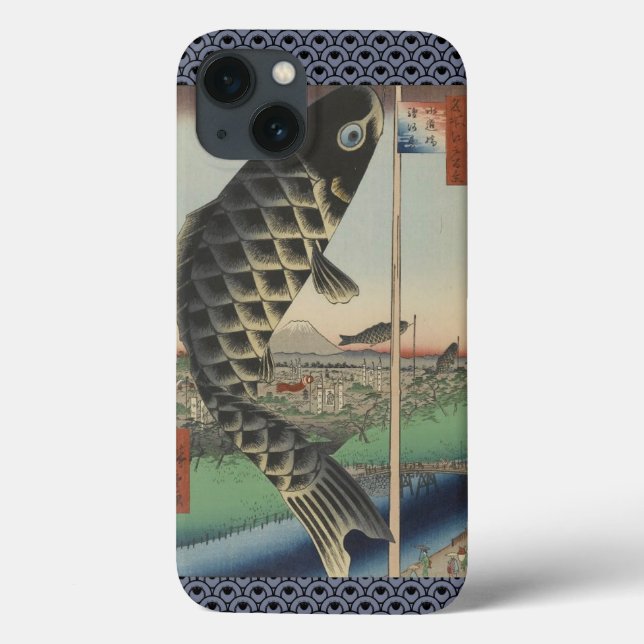 Koi Hiroshige Fish Festival Flag Case-Mate iPhone Hülle (Rückseite)