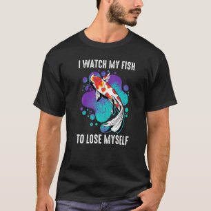 Koi Ich beobachte meine Fische, um mich selbst zu T-Shirt