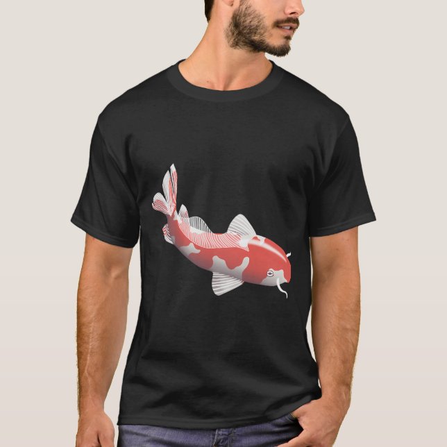 Koi im japanischen Stil T-Shirt (Vorderseite)