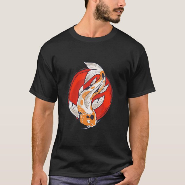 Koi Japanisch Traditionelles Kunstwerk Koi Dragon  T-Shirt (Vorderseite)