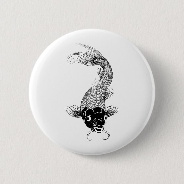 koi Karpfen Button (Vorderseite)