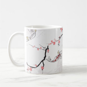 koi karpfen fisch natur landschaft ansicht skizze kaffeetasse