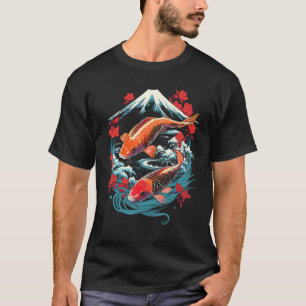 Koi-Karpfen im Zen-Garten T-Shirt