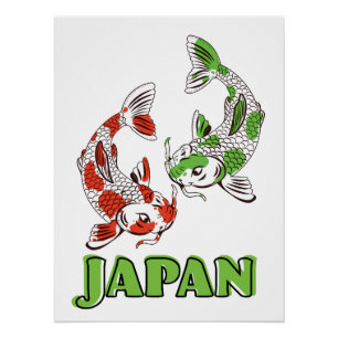 Koi-Karpfen Poster