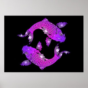 Koi-Karpfen Poster