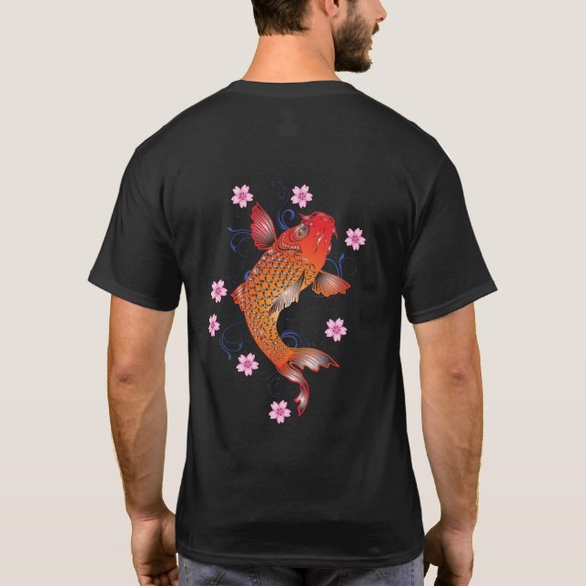 Koi-Karpfen T-Shirt (Rückseite)