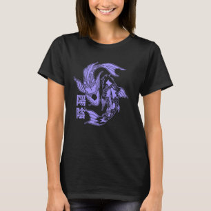 Koi-Karpfenfisch Japan Kanji Japan Retro-Ästhetik T-Shirt
