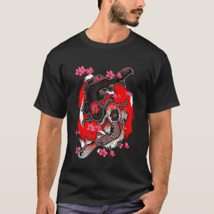 Koi-Karpfenfisch Japanische Kirschblüte Sakura Nis T-Shirt