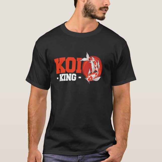 Koi King Japanese Fish T-Shirt (Vorderseite)