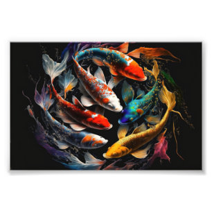 Koi, Koi Fish, Art Print, Poster