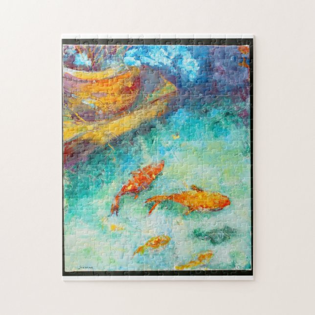 Koi Kunstpuzzlespiel Puzzle (Vertikal)