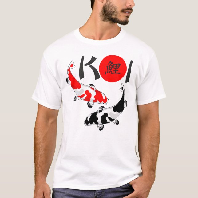 KOI - Nishikigoi Bekko Schwarz 1 T - Shirt (Vorderseite)