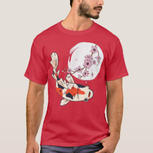Koi Nishikigoi Blume Moon Japanisch Koi Carp Cherr T-Shirt