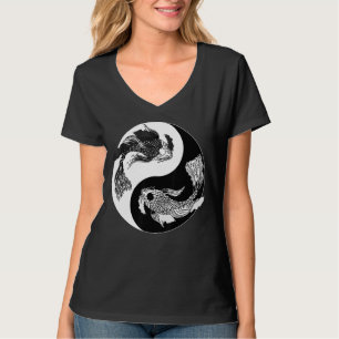 Koi Nishikigoi Fisch Koi Carp Japan Ying Yin Yang T-Shirt
