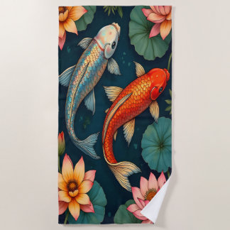 Koi Pair Strandtuch