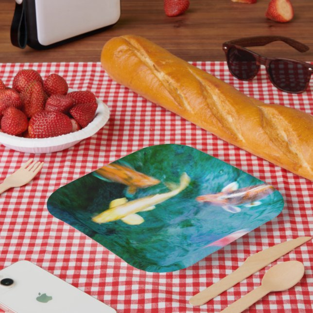 Koi Papierplatte Pappteller (Picknick)