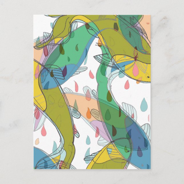 Koi Patterns - Postkarten (Vorderseite)