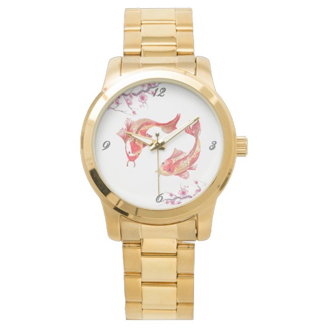 Koi Pond Armbanduhr (Vorderseite)