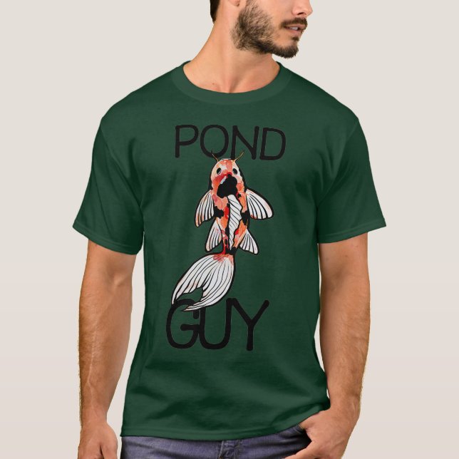 Koi Pond Art I Liebe Koi Fischerhafen T-Shirt (Vorderseite)