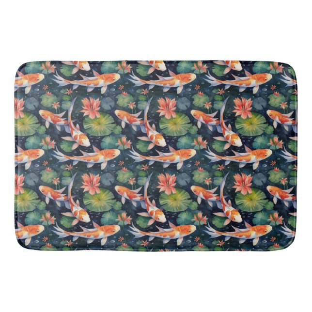 Koi Pond Bath Mat Badematte (Vorderseite)