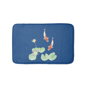 Koi Pond Bath Mat Badematte