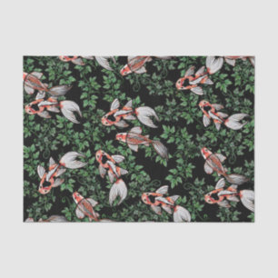 Koi Pond Fish Artwork Seidenpapier