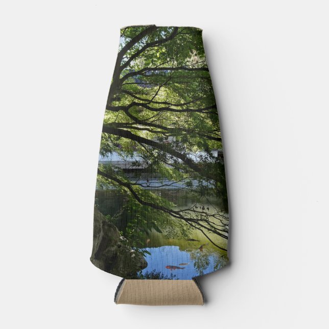 Koi Pond in Chinese Garden Flaschenkühler (Vorderseite)