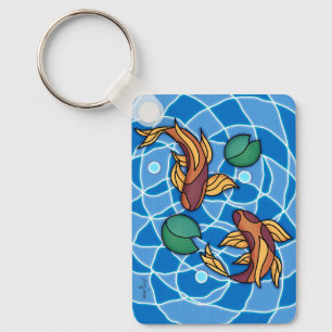 Koi Pond Schlüsselanhänger