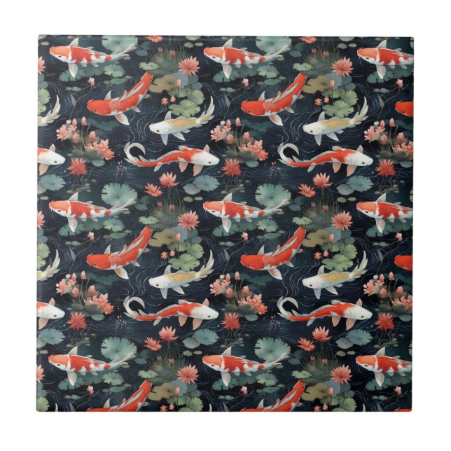 Koi Pond Tile Fliese (Vorderseite)