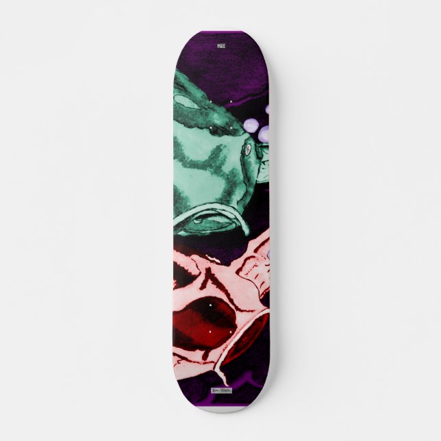 Koi (Psychedelisch) Skateboard (Vorne)