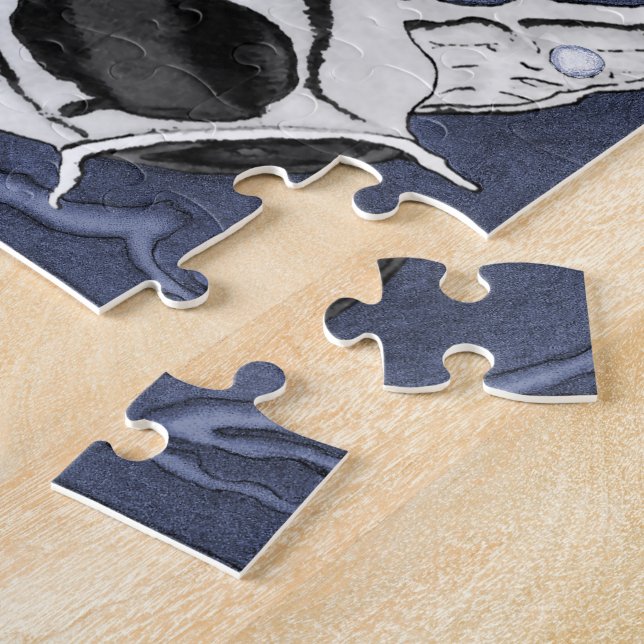 Koi (rot und schwarz) puzzle (Seite)