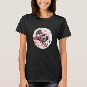 Koi Sakura Tree Wohlstand Cherry Blossom Japanisch T-Shirt