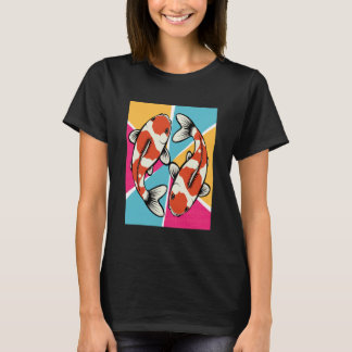 Koi Schwimmen Harmonie Teich Kultur Japanischer Ga T-Shirt