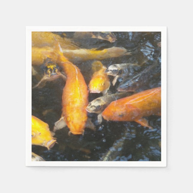 Koi Serviette (Vorderseite)