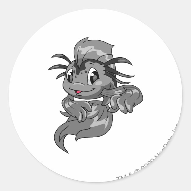 Koi Shadow Runder Aufkleber (Vorderseite)