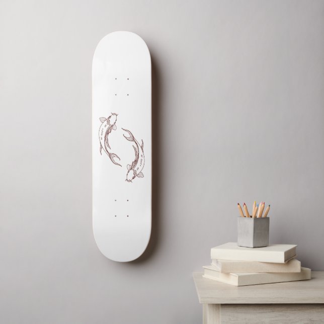 Koi Skateboard (Wandkunst)