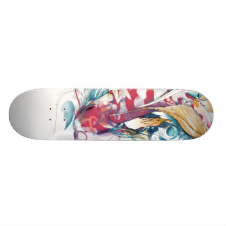 Koi spielen skateboard
