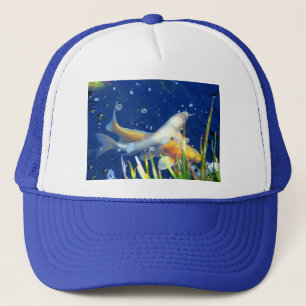 koi Teich-Blauhut Truckerkappe