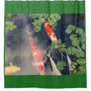 Koi Teich Duschvorhang