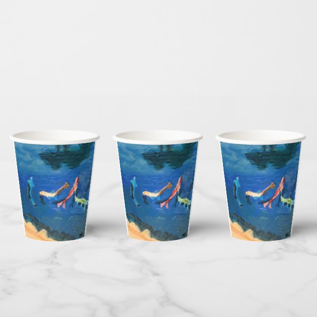 Koi-Teich Pappbecher (Multi)